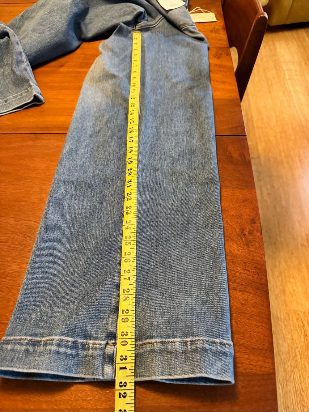 Flying Monkey Wide Leg Flare Jeans - Blue Denim - Picture 16 of 16